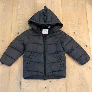 Zara Baby Dino Puffy Jacket - 2/3T